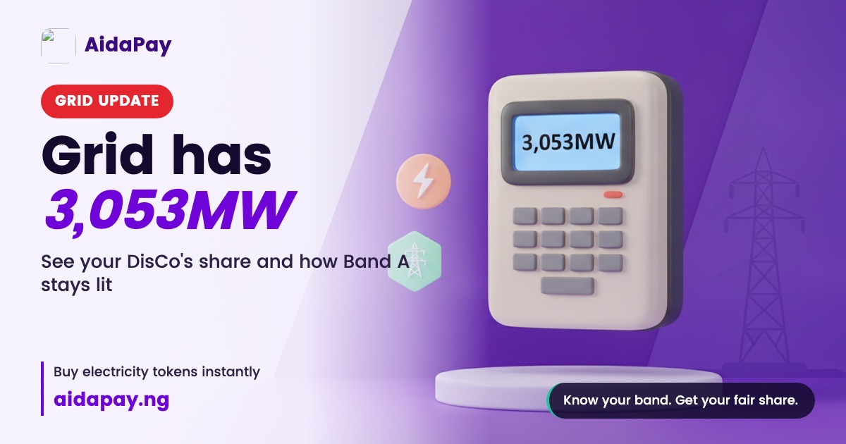 AEDC got 598MW, Yola 69MW. Here's what it means for your band
