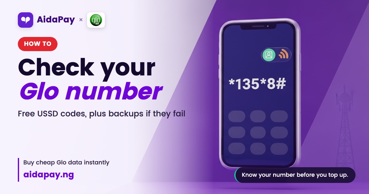 Find your Glo number for free, even on a zero balance