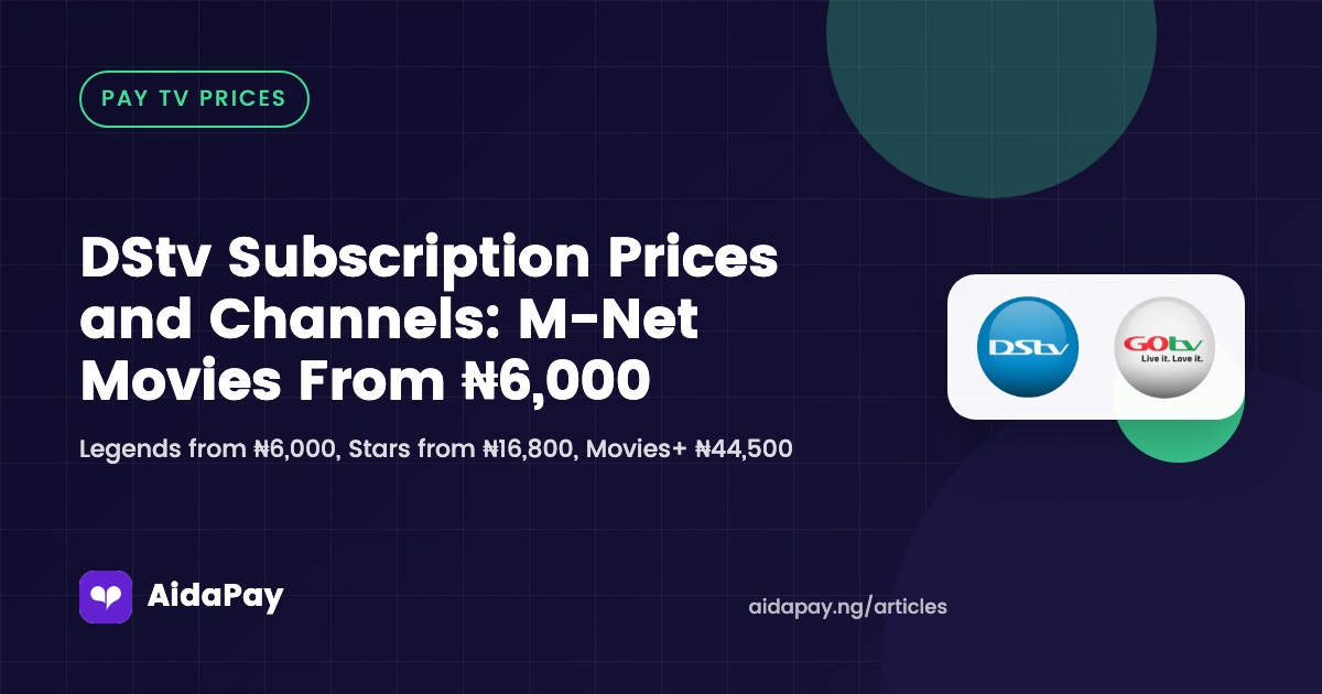 Legends from ₦6,000, Stars from ₦16,800, Movies+ ₦44,500