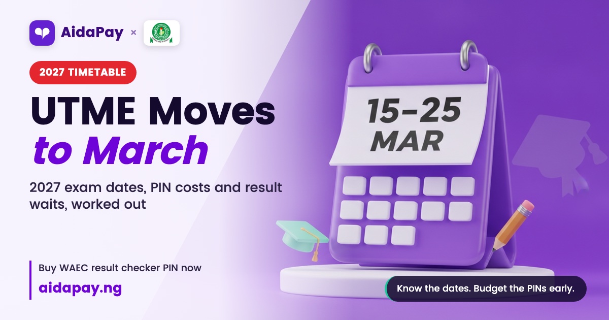 UTME in March, results by August: one SS3 family's dates and costs