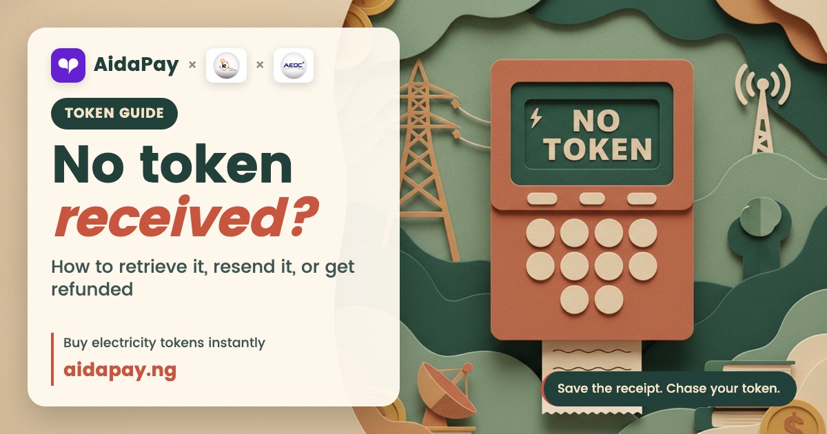 Find the token, requery, retrieve it, or claim your refund