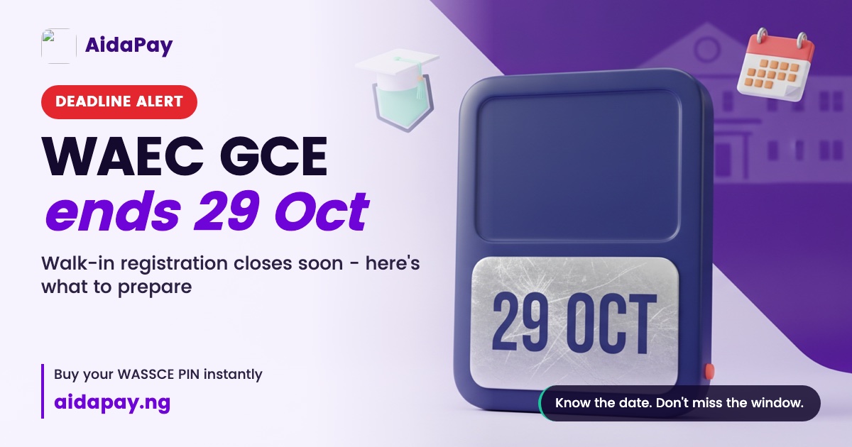 Walk-in entries close 29 Oct; get ready for the next window