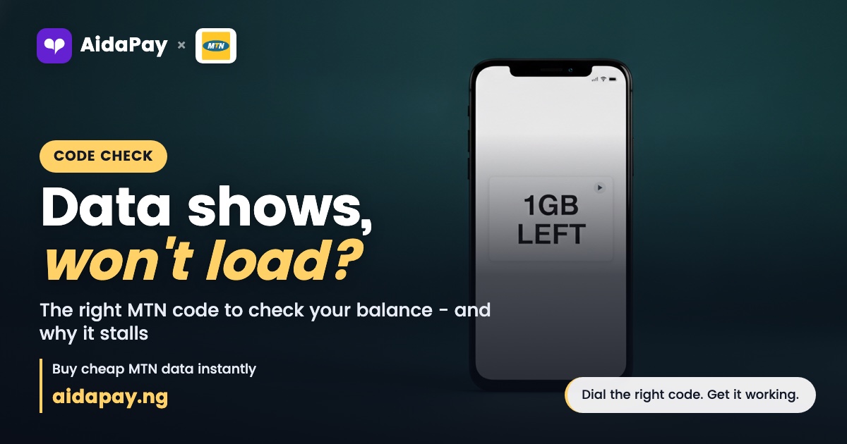 Which balance code fits your plan, and why data shows but won't load